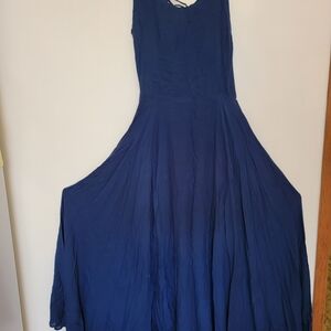 Aya Sacred Wear: Navy Blue Maxi Dress